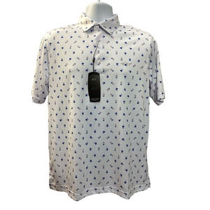 NWT Greg Norman Play Dry MENS GOLF Shirt UV Protection SZ Small LOGO MSRP $65
